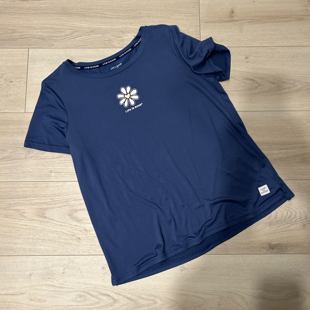 Life Is Good Navy Blue Pajama Top, Women’s Size M